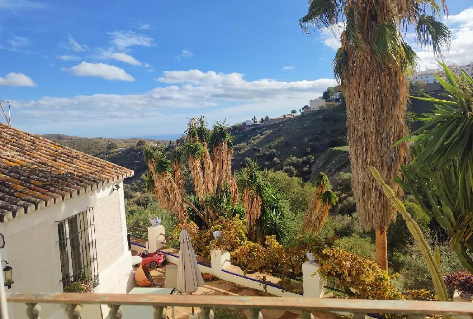Casa Medina - Private Villa With Terrace And Sea View, 25 Minutes From Malaga Moclinejo