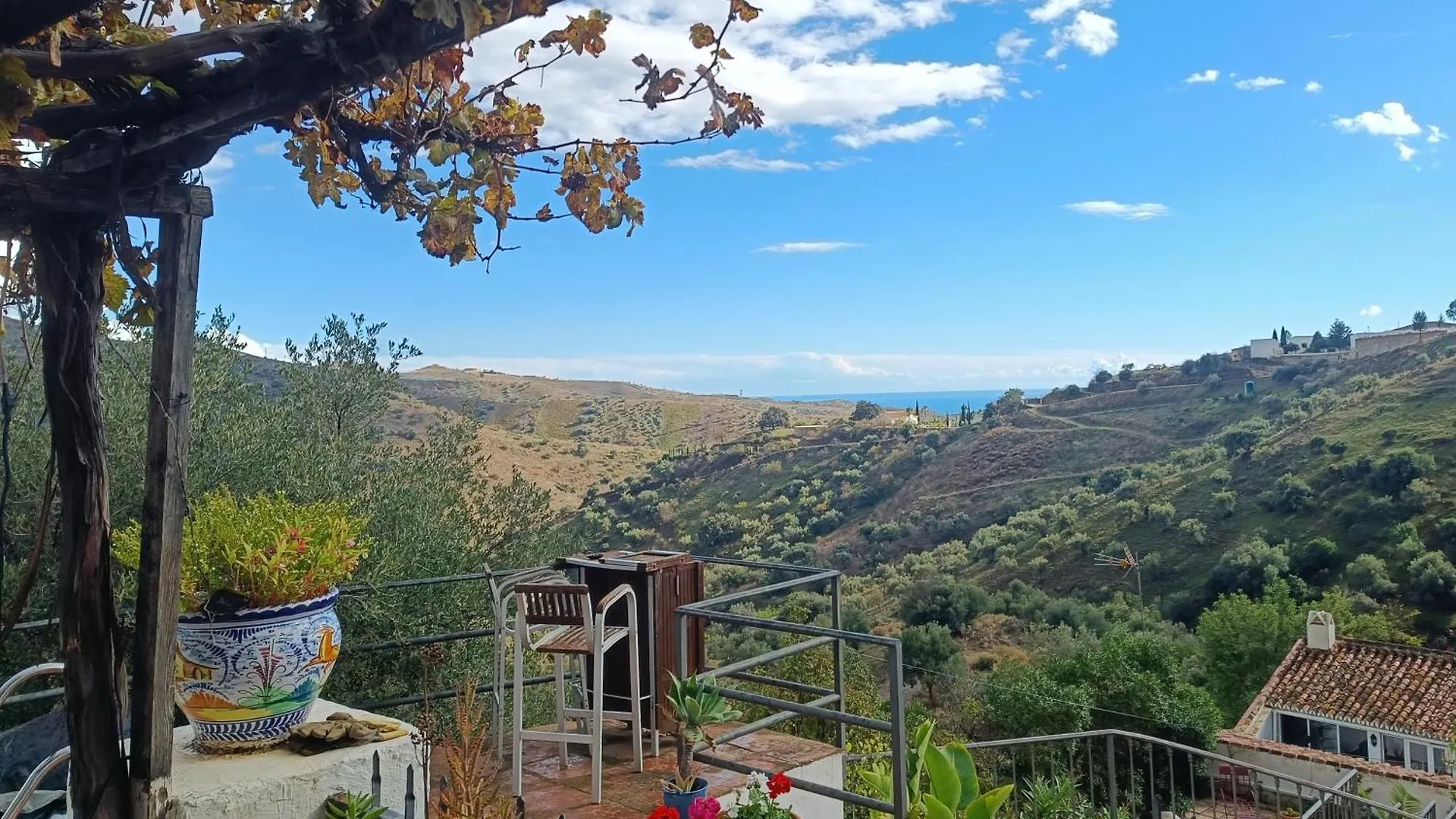 Casa Medina - Private Villa With Terrace And Sea View, 25 Minutes From Malaga Moclinejo Casa vacanze