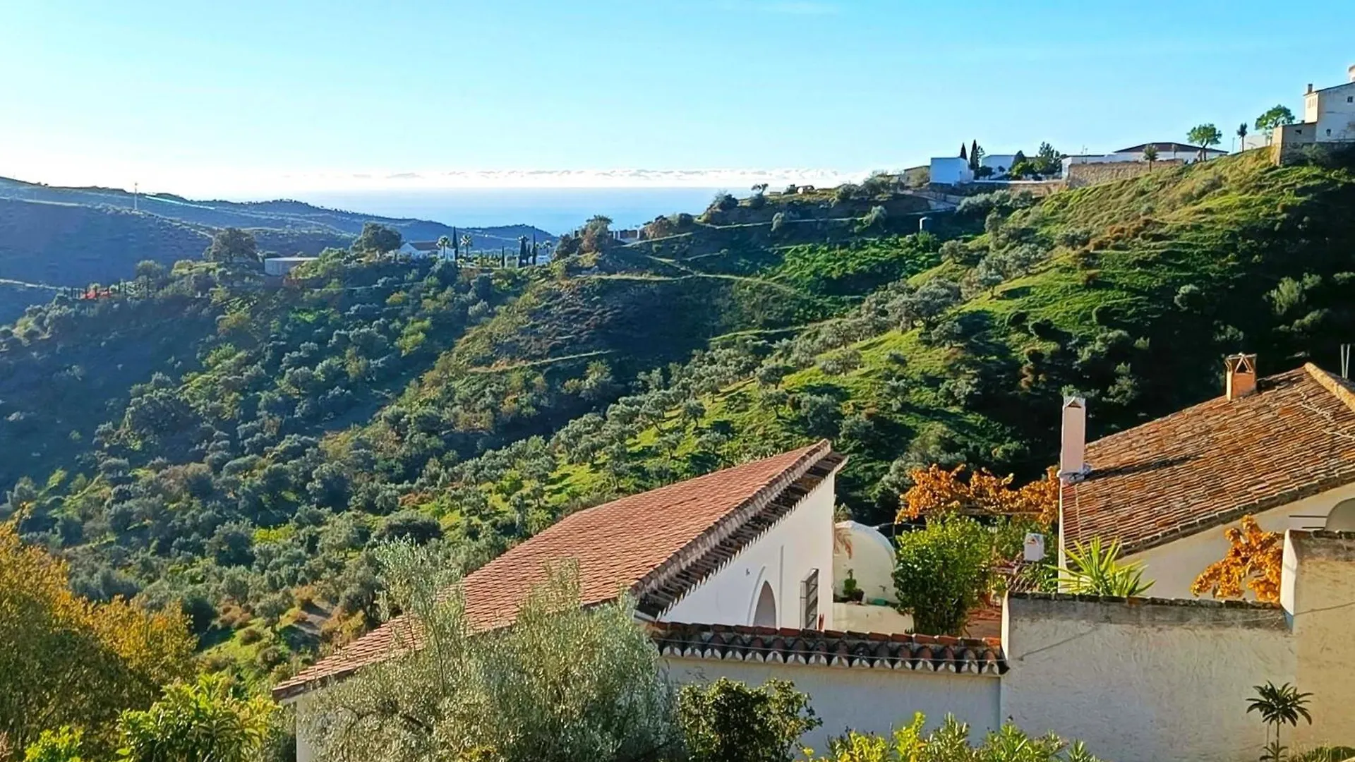 Сasa de vacaciones Casa Medina - Private Villa With Terrace And Sea View, 25 Minutes From Malaga Moclinejo