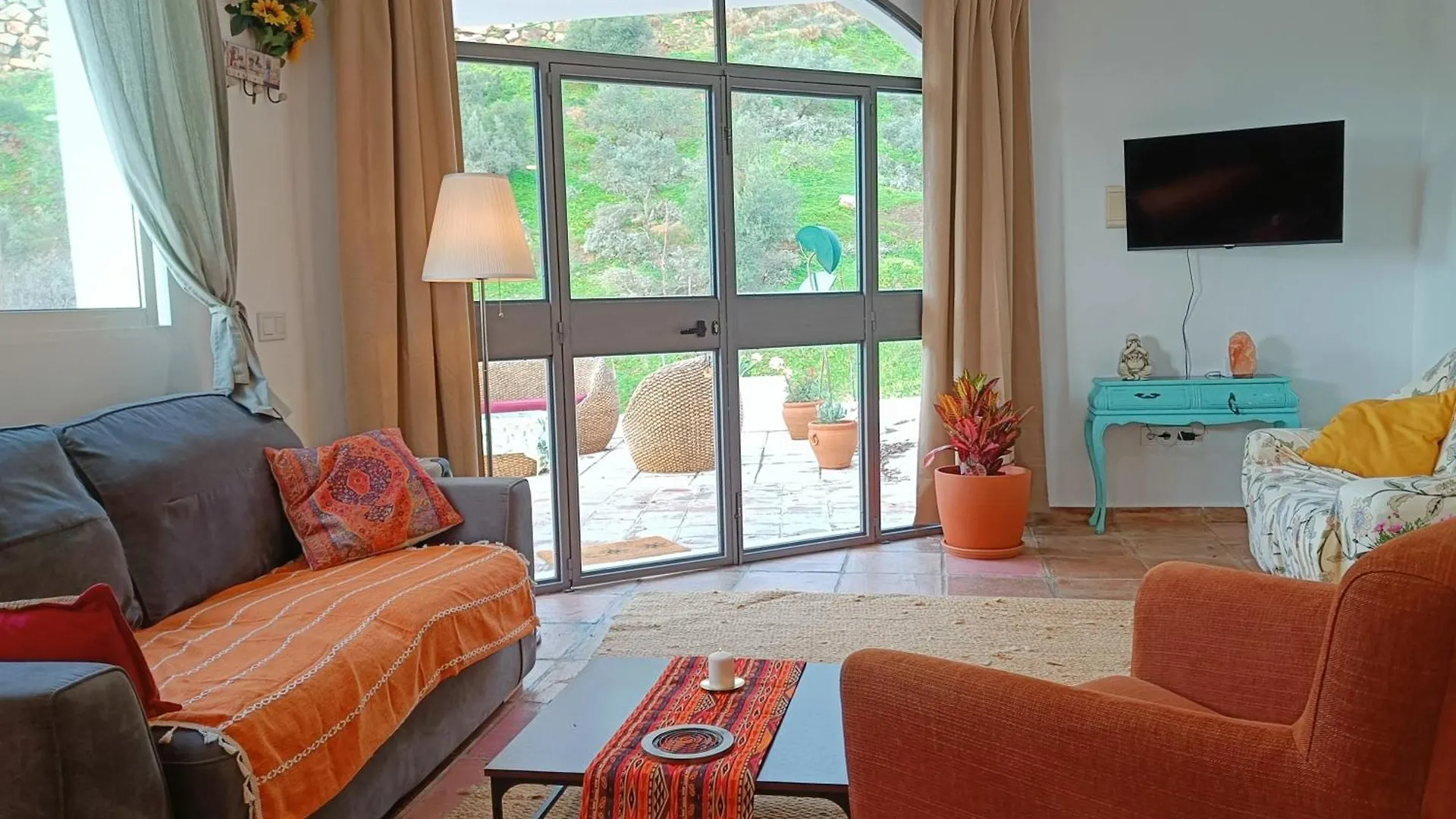 Casa Medina - Private Villa With Terrace And Sea View, 25 Minutes From Malaga Moclinejo